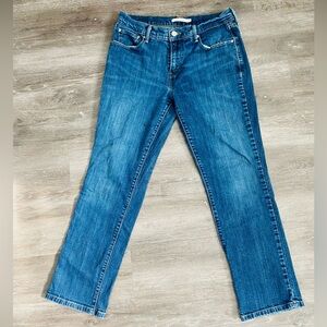 Size 8 - Levi's 505 Straight Leg Blue Jeans - W29" L30"